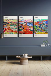 Wallity Ersycnvs12 Set de 3 Pinturas Decorativas en Lienzo 50 x 70 cm